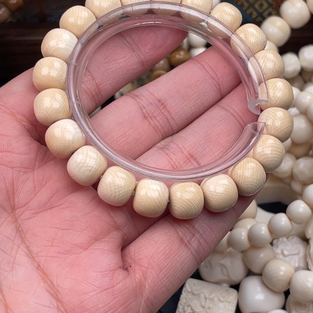 好***手串/手链/手镯猛犸象牙9*10满纹