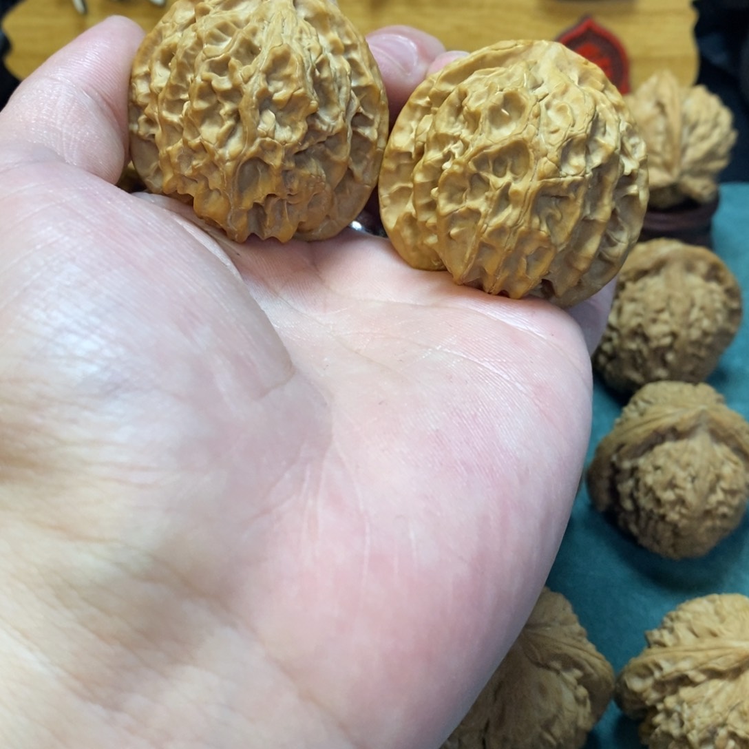 文玩核桃把件苹果园42微瑕