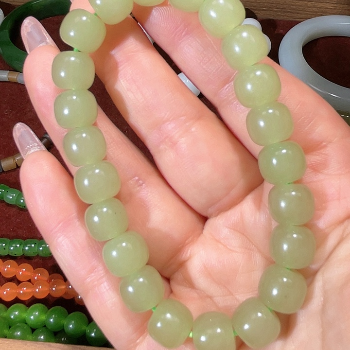 和田玉未镶嵌手链