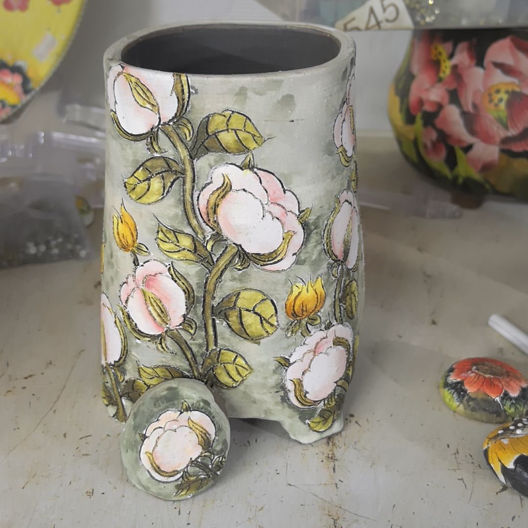 花盆红泥微瑕疵处理