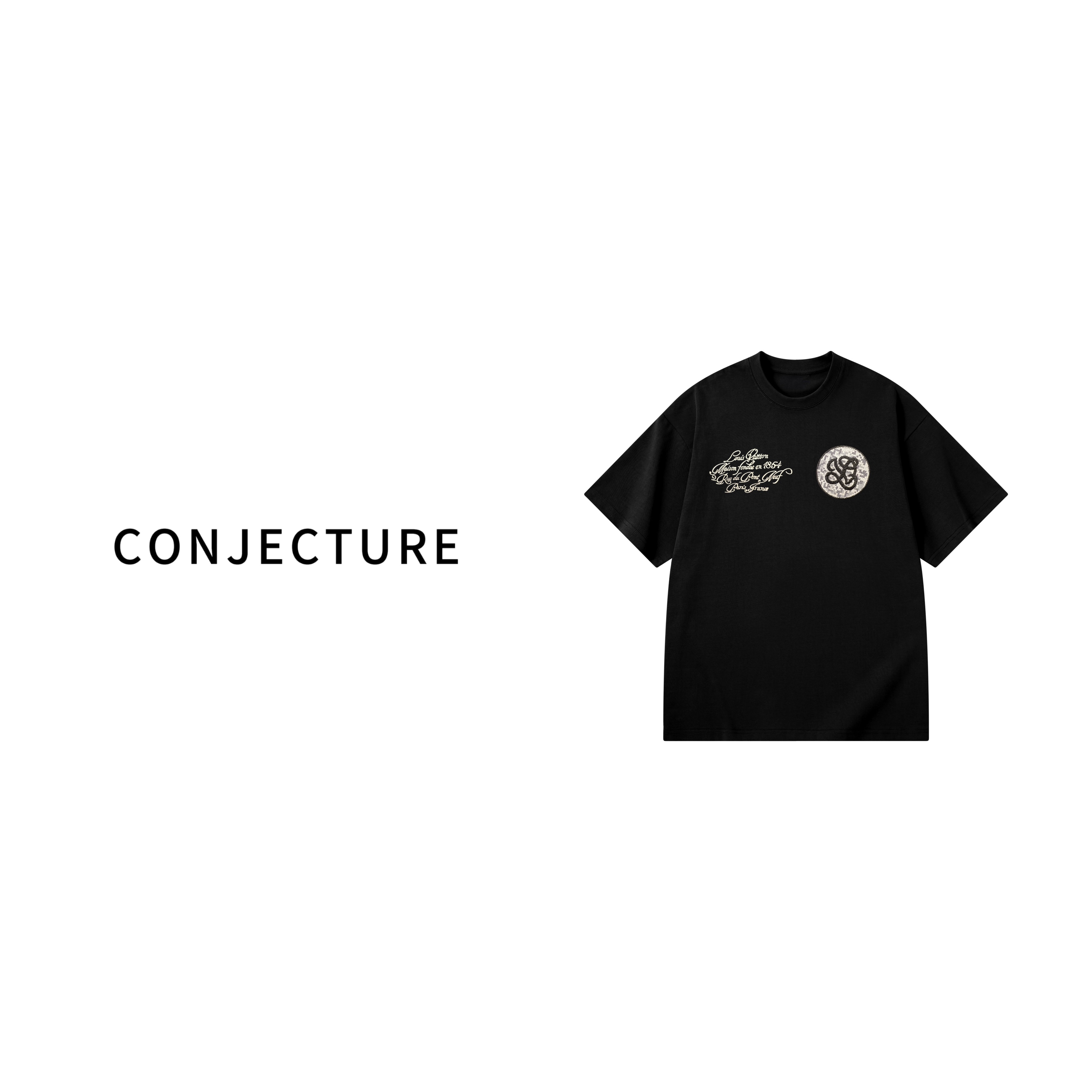 【42号链接-迷彩棋盘】奢品仓潮流男女同款简约重磅情侣百搭休闲T恤