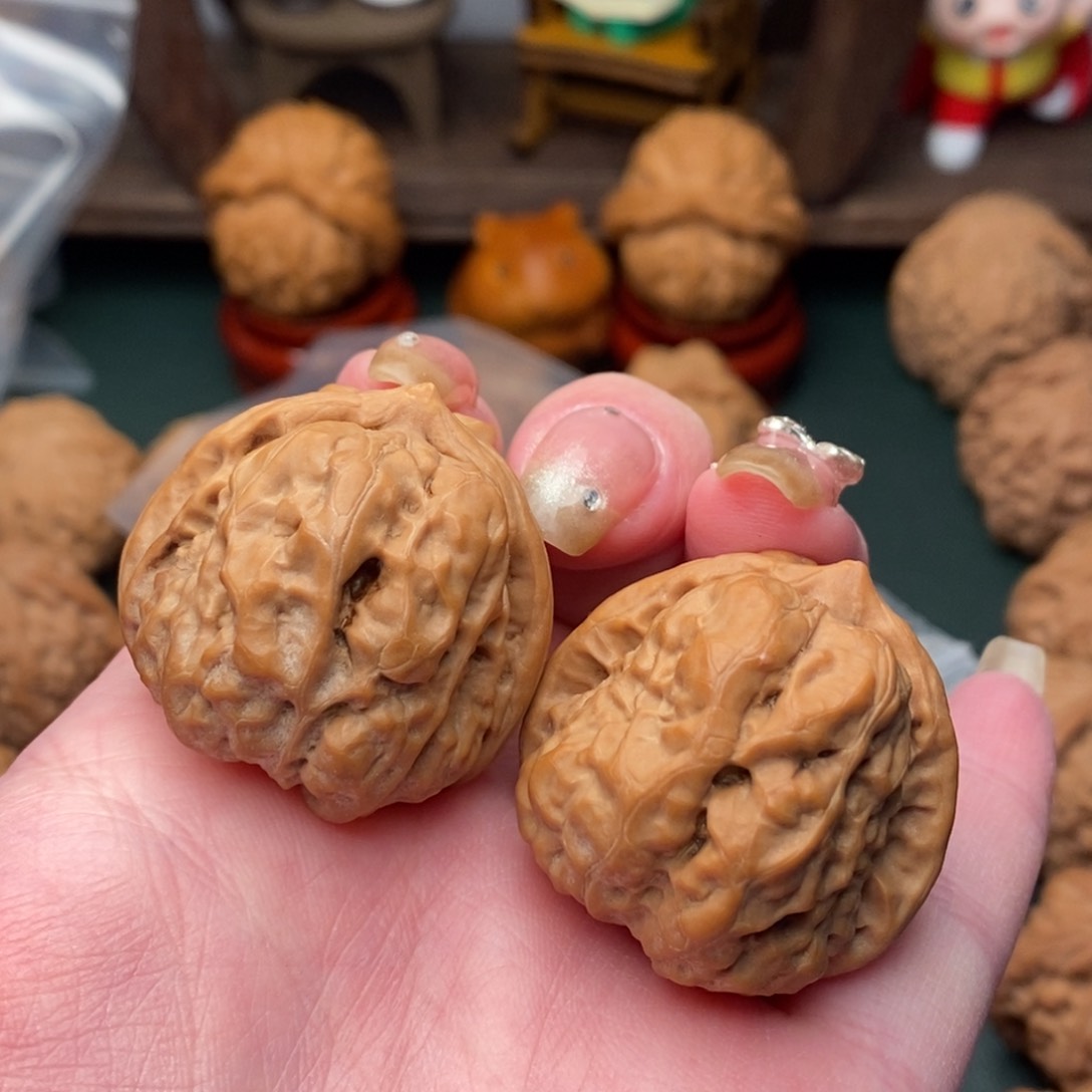 文玩核桃吊坠宁*宁34蛙蛙全品