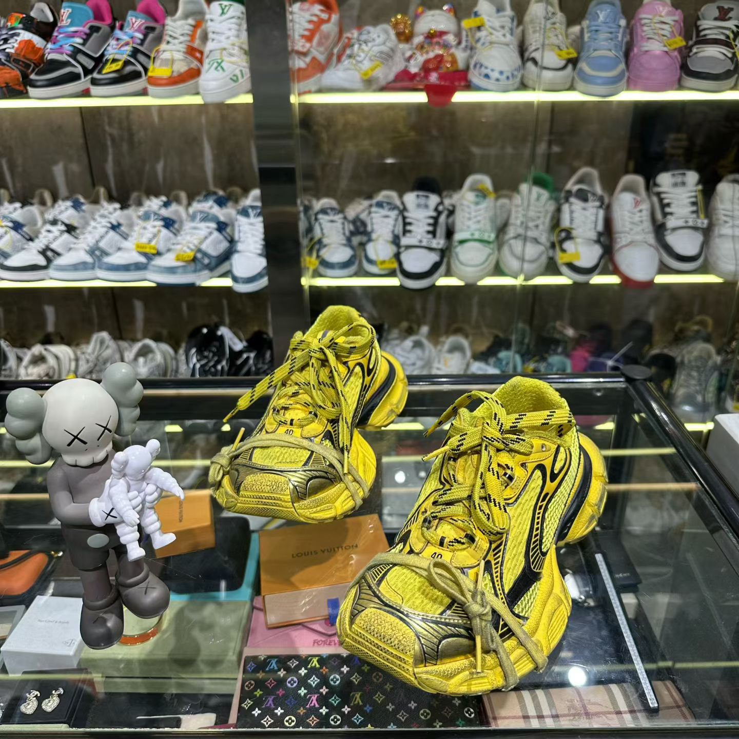 99新 Balenciaga/巴黎世家 40码 3xl黑黄 低帮潮流休闲鞋 老爹鞋