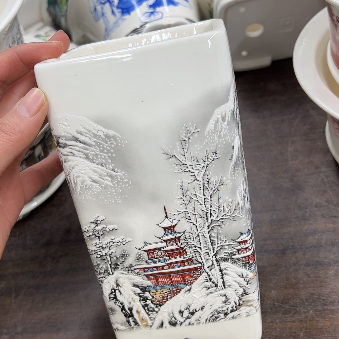 紫砂花盆170号微瑕10/19cm