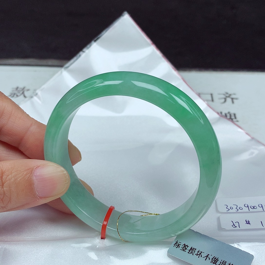 未镶嵌手镯翡翠57圈0917