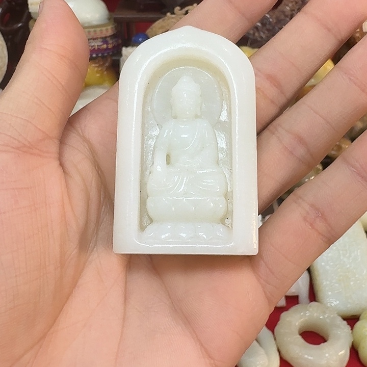 欢***福和田玉未镶嵌挂件