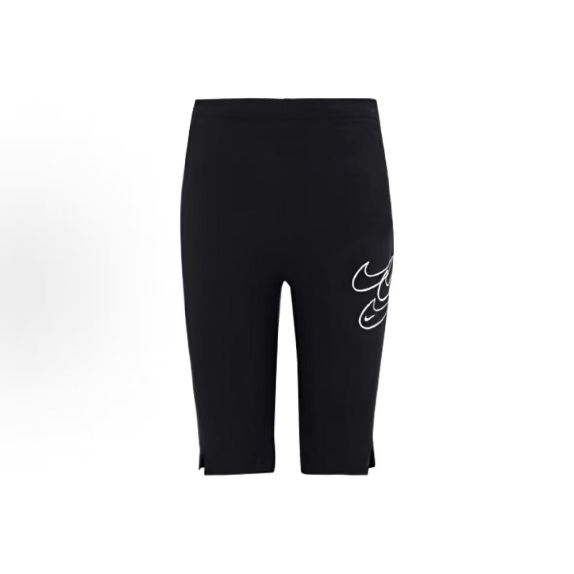 NIKE/耐克运动七分休闲裤短裤 儿童款 黑色DX7115-010/DX7114-010