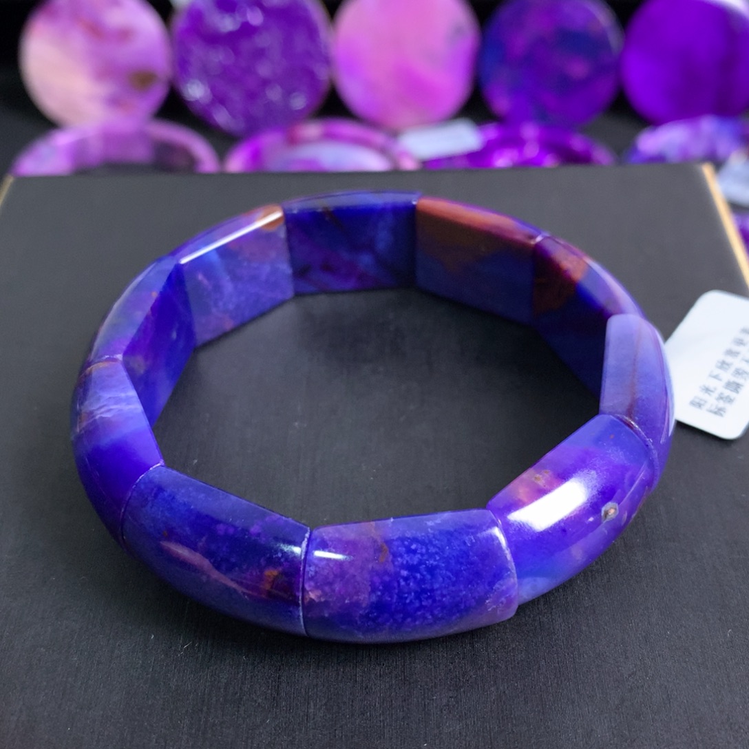 苏纪石（舒俱来）未镶嵌冰蓝幻彩手牌