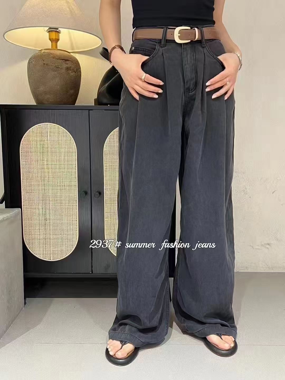 2937#时尚女士休闲阔腿裤