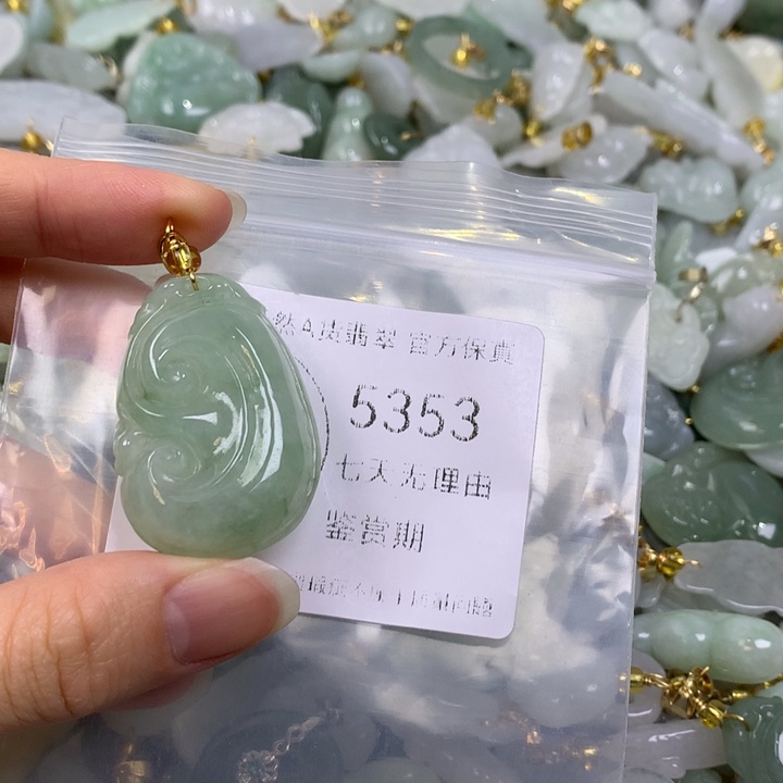 翡翠未镶嵌吊坠(不含链)