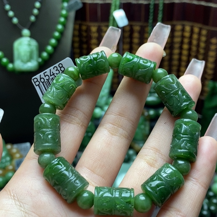 和田玉手串未镶嵌