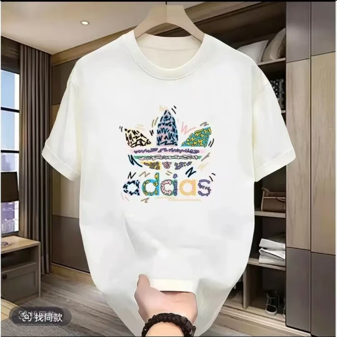 【一折粉丝福利】韩版宽松型上衣T恤夏季短袖休闲宽松圆领潮流