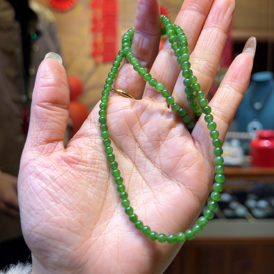 和田玉手链未镶嵌4