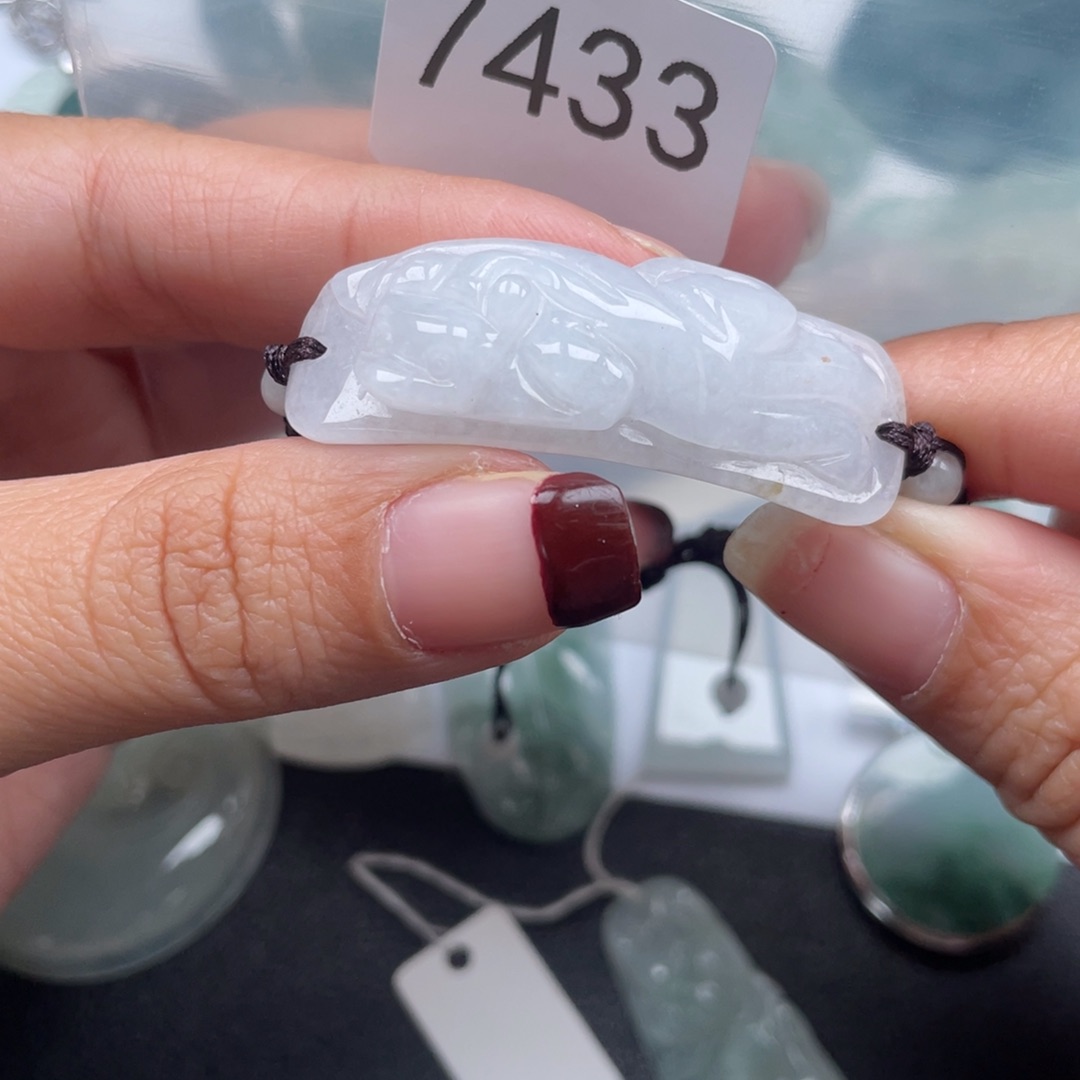 翡翠颈饰未镶嵌纯天然a货缅甸翡翠包邮