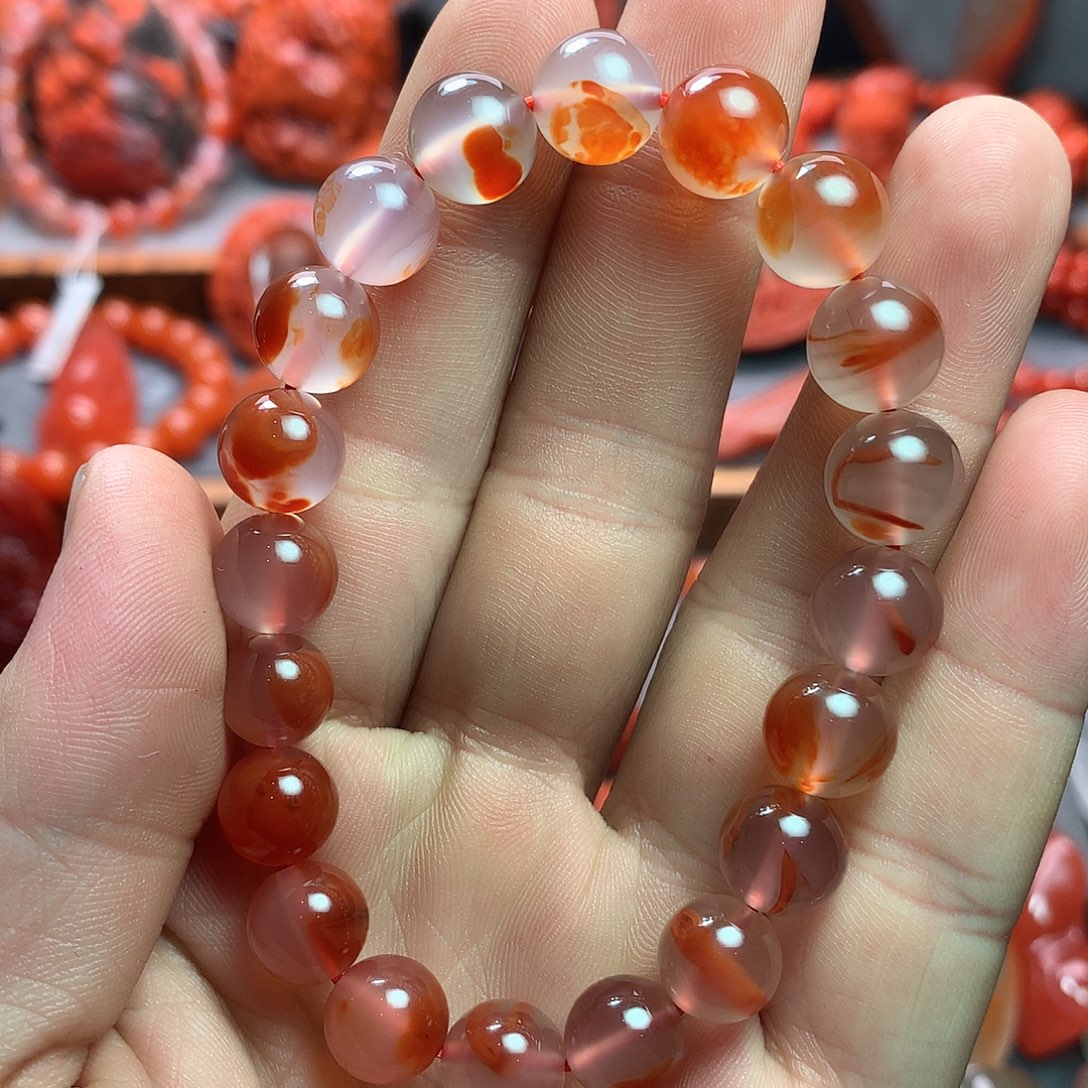 未镶嵌1南红玛瑙干掌冰飘单圈