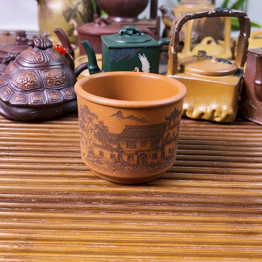 紫砂茶壶主人杯大红袍150cc