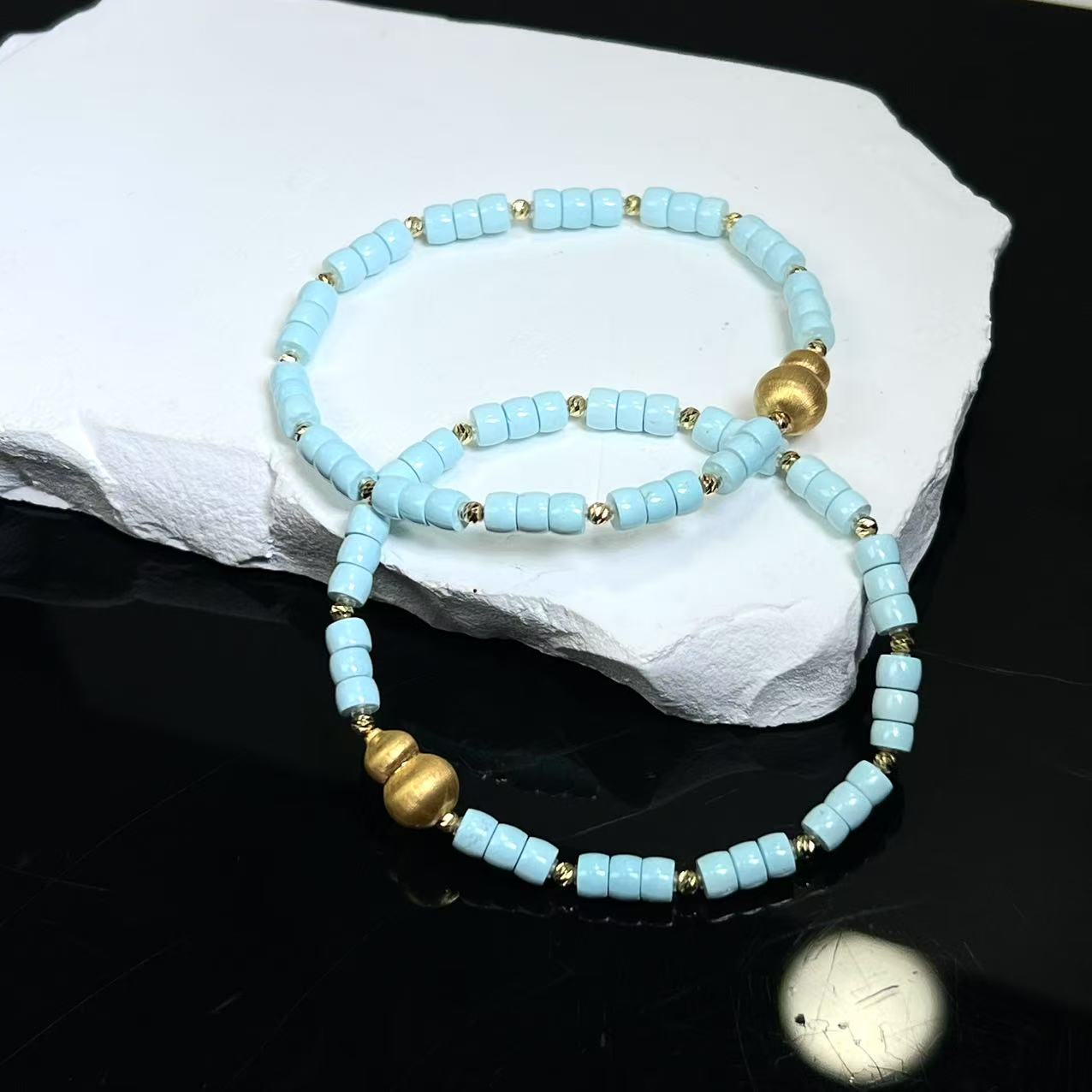 【铭记珠宝】绿松石DIY手串2-3DM225H586【多样性发一件】