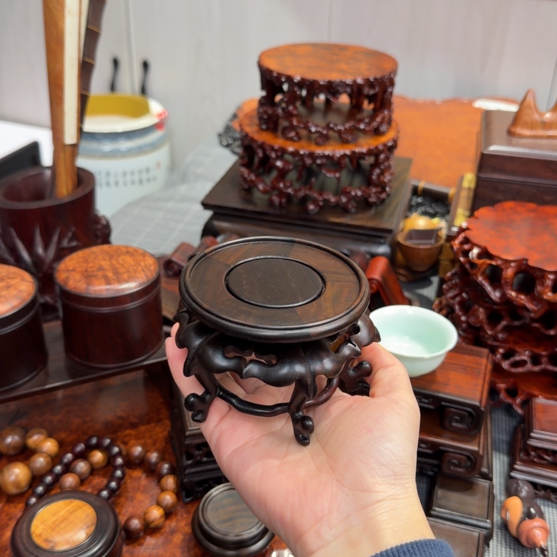 木大红酸枝交趾黄檀底座