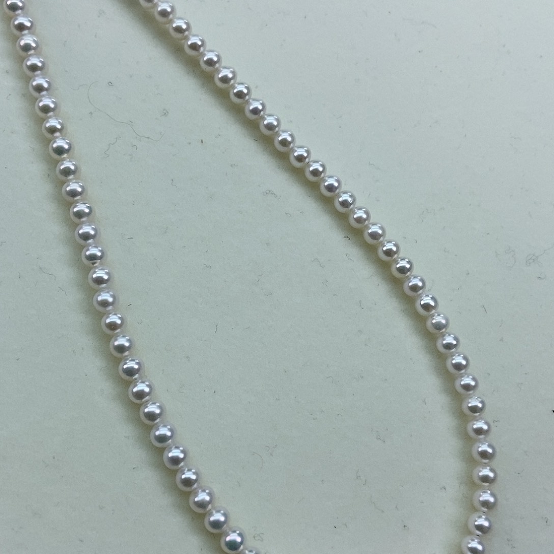 淡水珍珠5左右近正圆白炫彩小灯泡银S925镶嵌