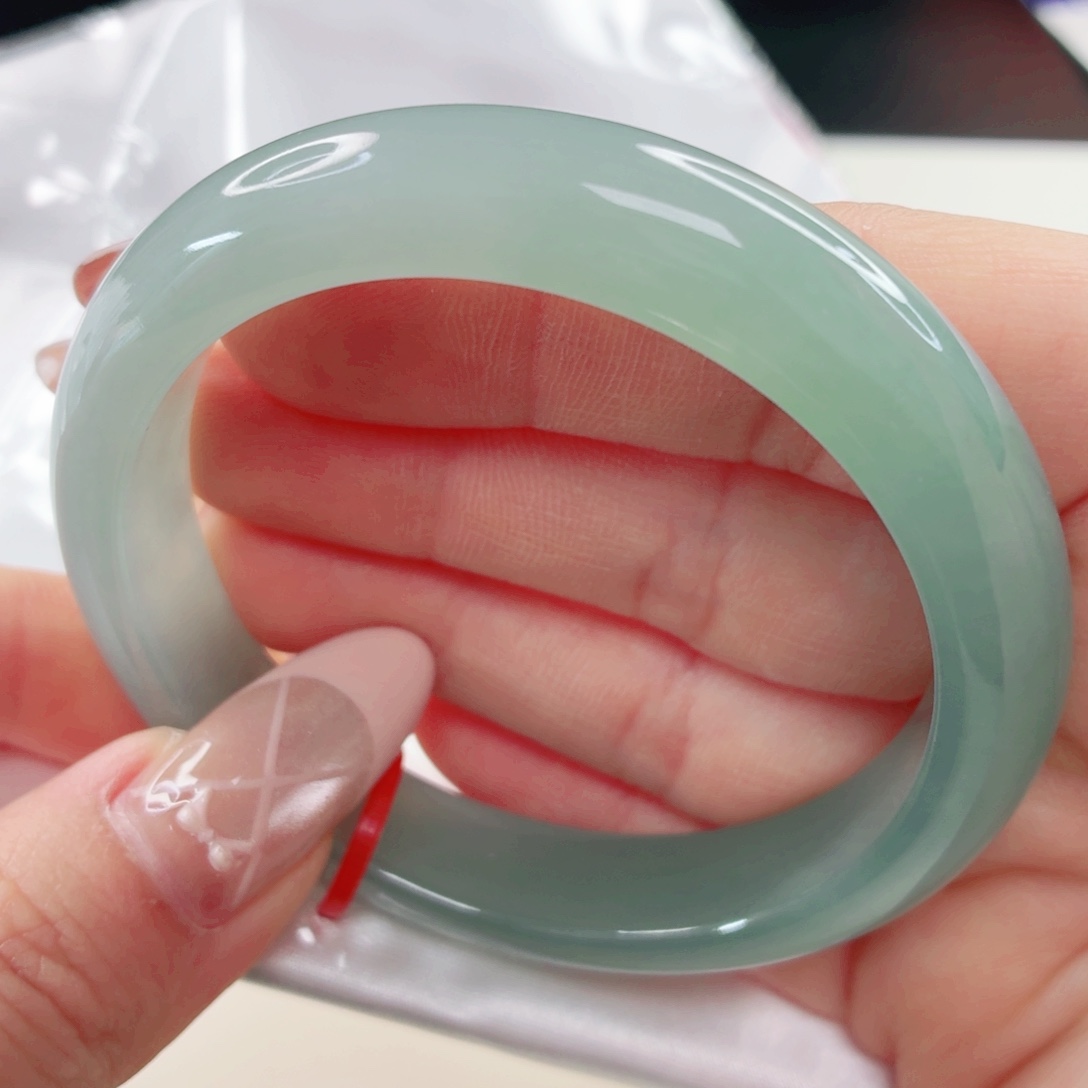 翡翠未镶嵌手镯54.6x605