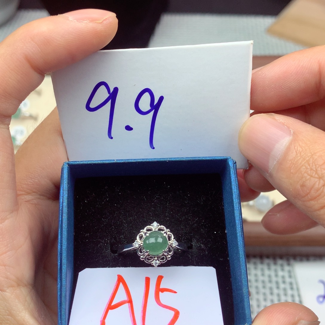 未镶嵌戒指翡翠缅甸翡翠戒指