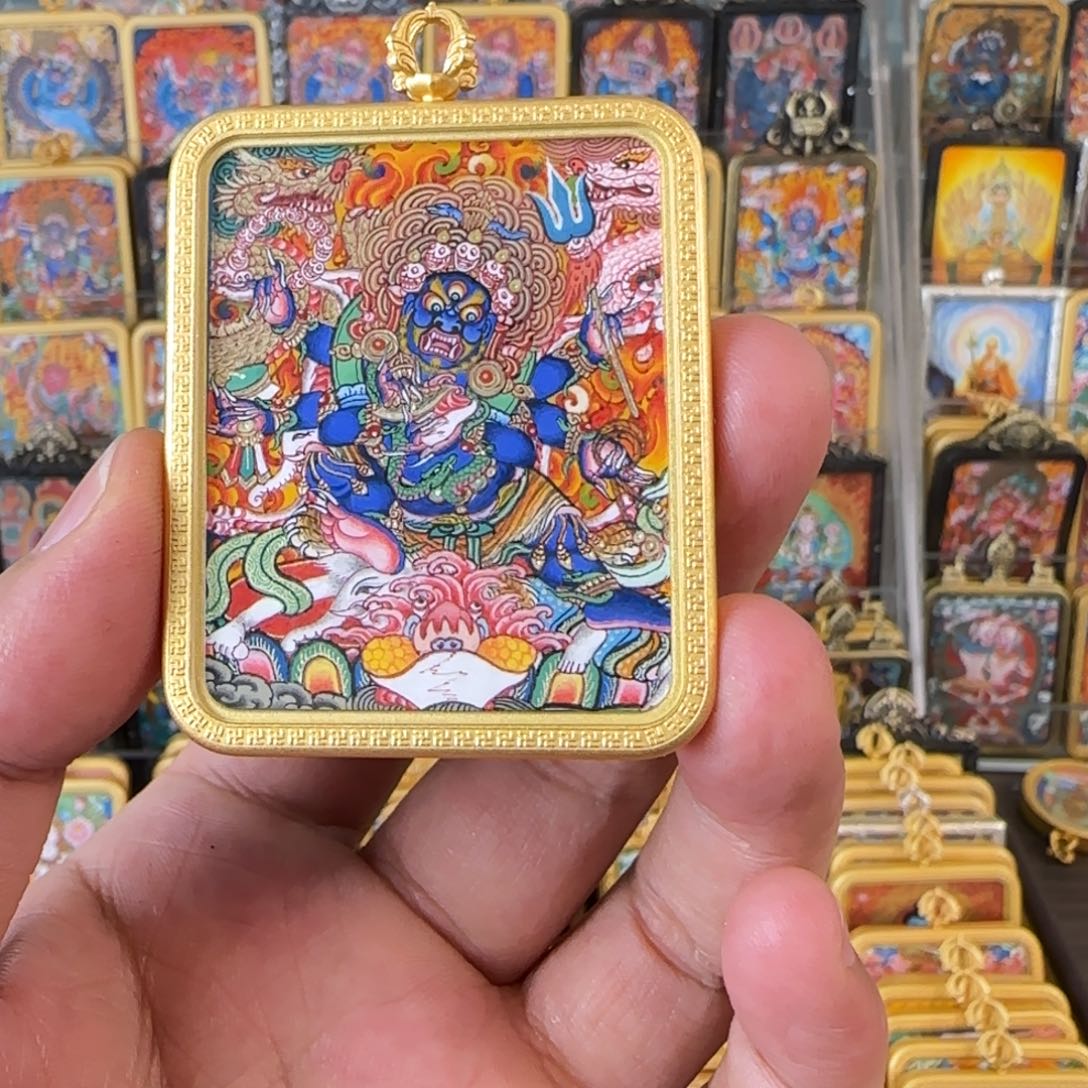 吊坠菲**儿大黑天唐卡艺术