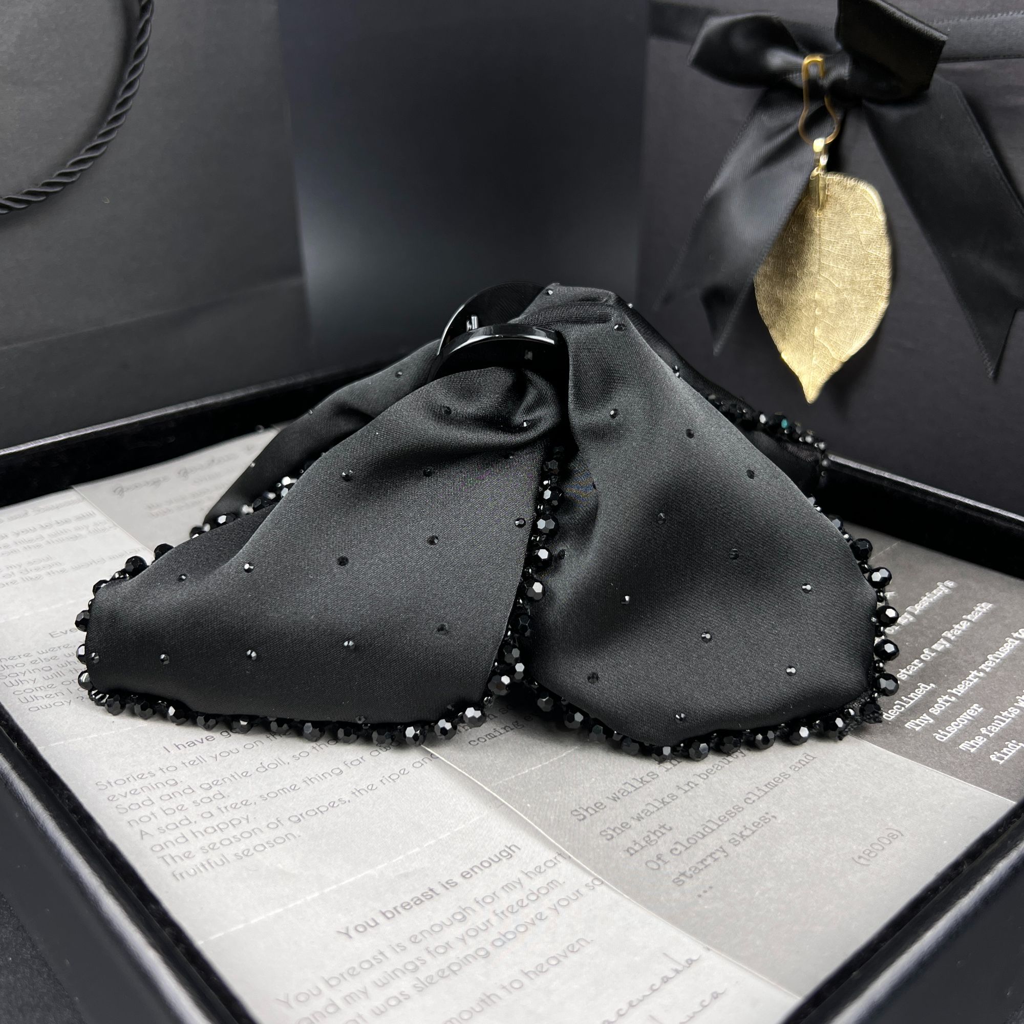 叶之秋迷蝶系列大蝴蝶抓夹气质优雅简约发饰头饰