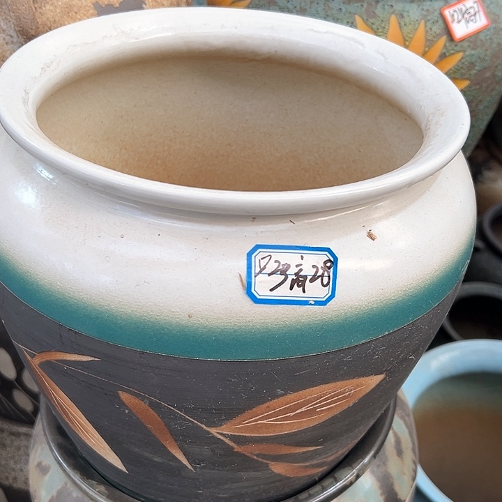 陶瓷景德镇精品花盆栽适合盆