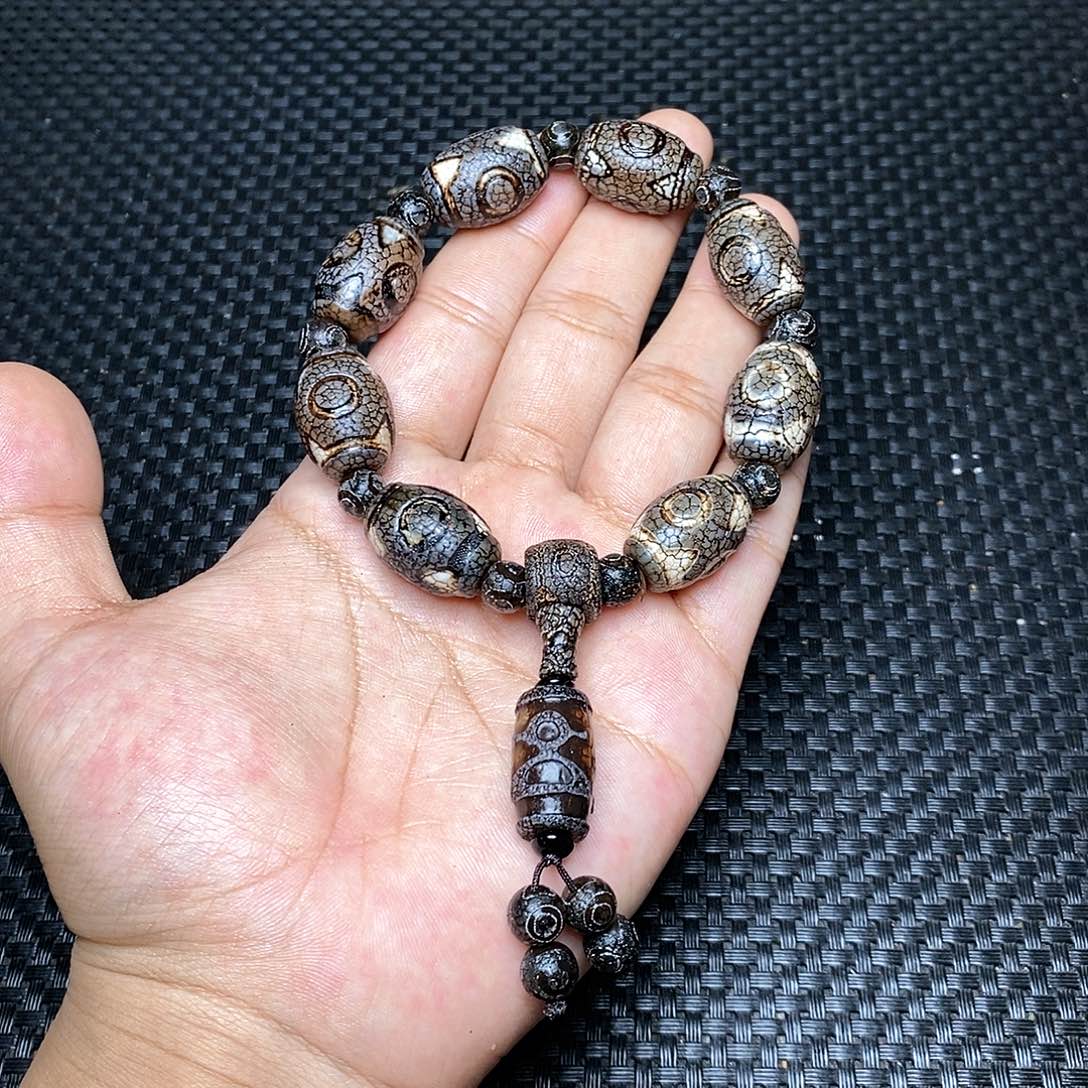 玛瑙/玉髓手链未镶嵌龙*