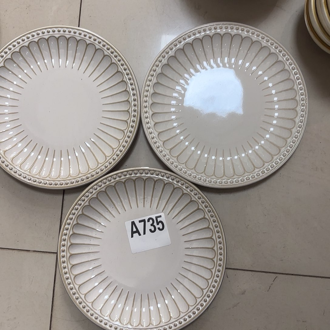 瓷片瑕疵特价陶瓷浅盘