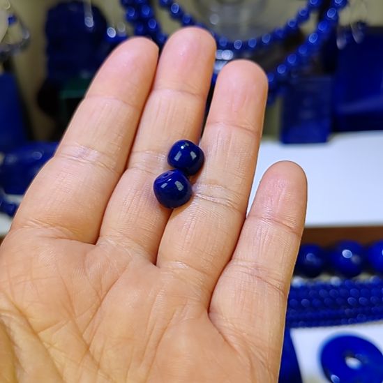 阿***亚青金石未镶嵌老型珠老型珠