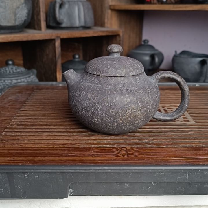 砖雕手工雕刻内推孔带凤鸣文旦壶