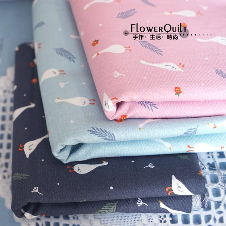 韩国进口印花布组---鹅鹅鹅