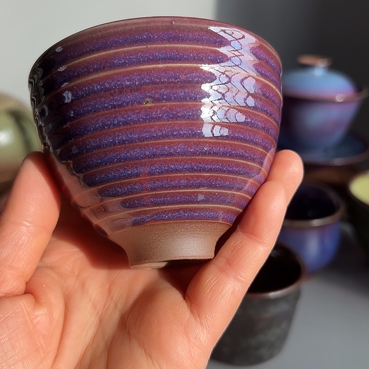 钧瓷单杯，没有礼盒