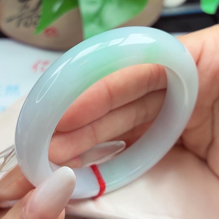 未镶嵌手镯翡翠54-55圈口