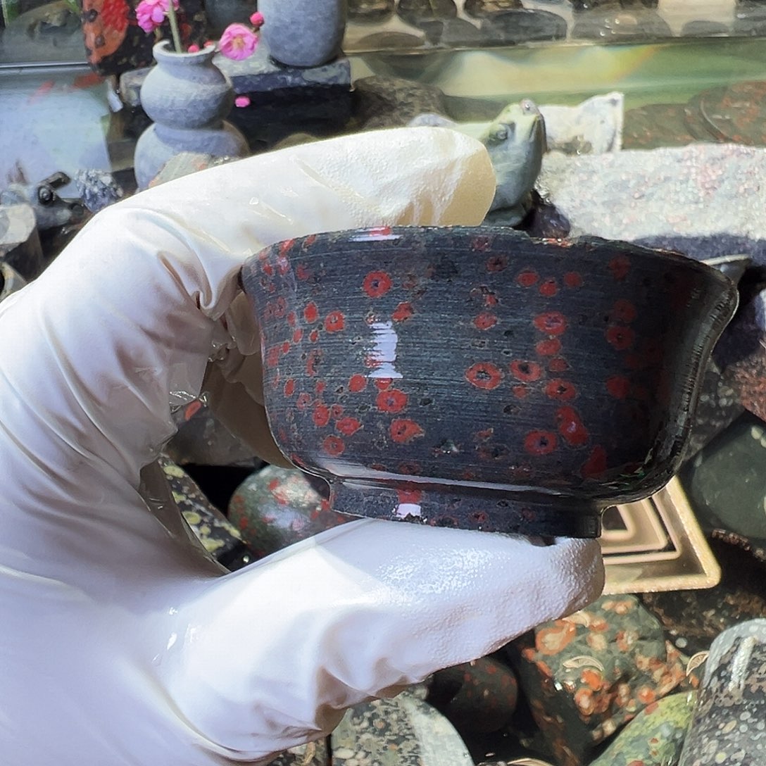 梅花玉鱼缸石茶周边微瑕不退不换