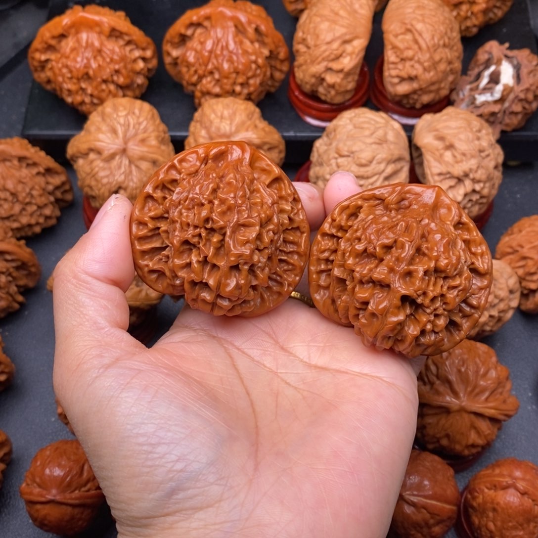 孙***东把件文玩核桃官帽