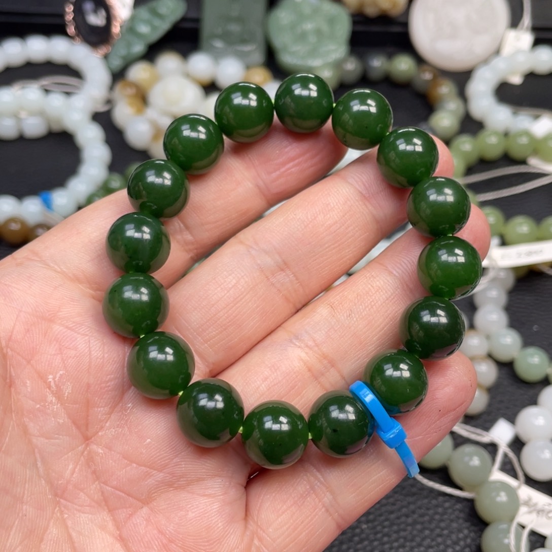 和田玉未镶嵌手链