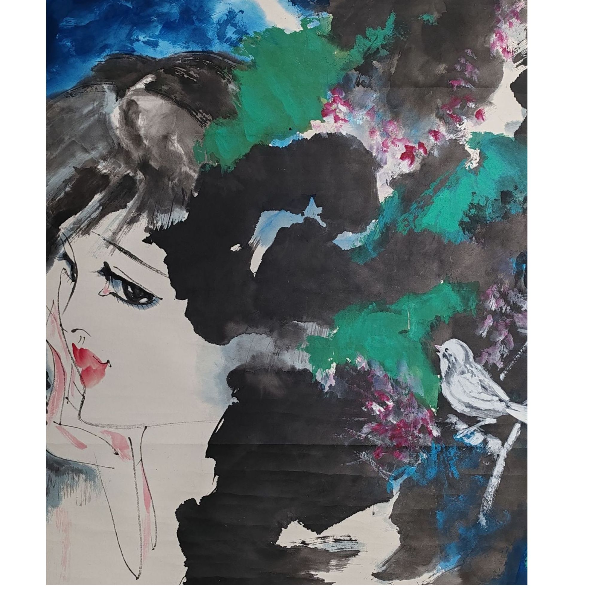 LOT.3116 《人物》69*67cm 纸本设色立轴