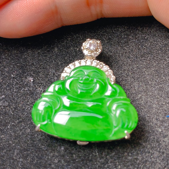 【闪购商品】翡翠银S925镶嵌颈饰翡翠