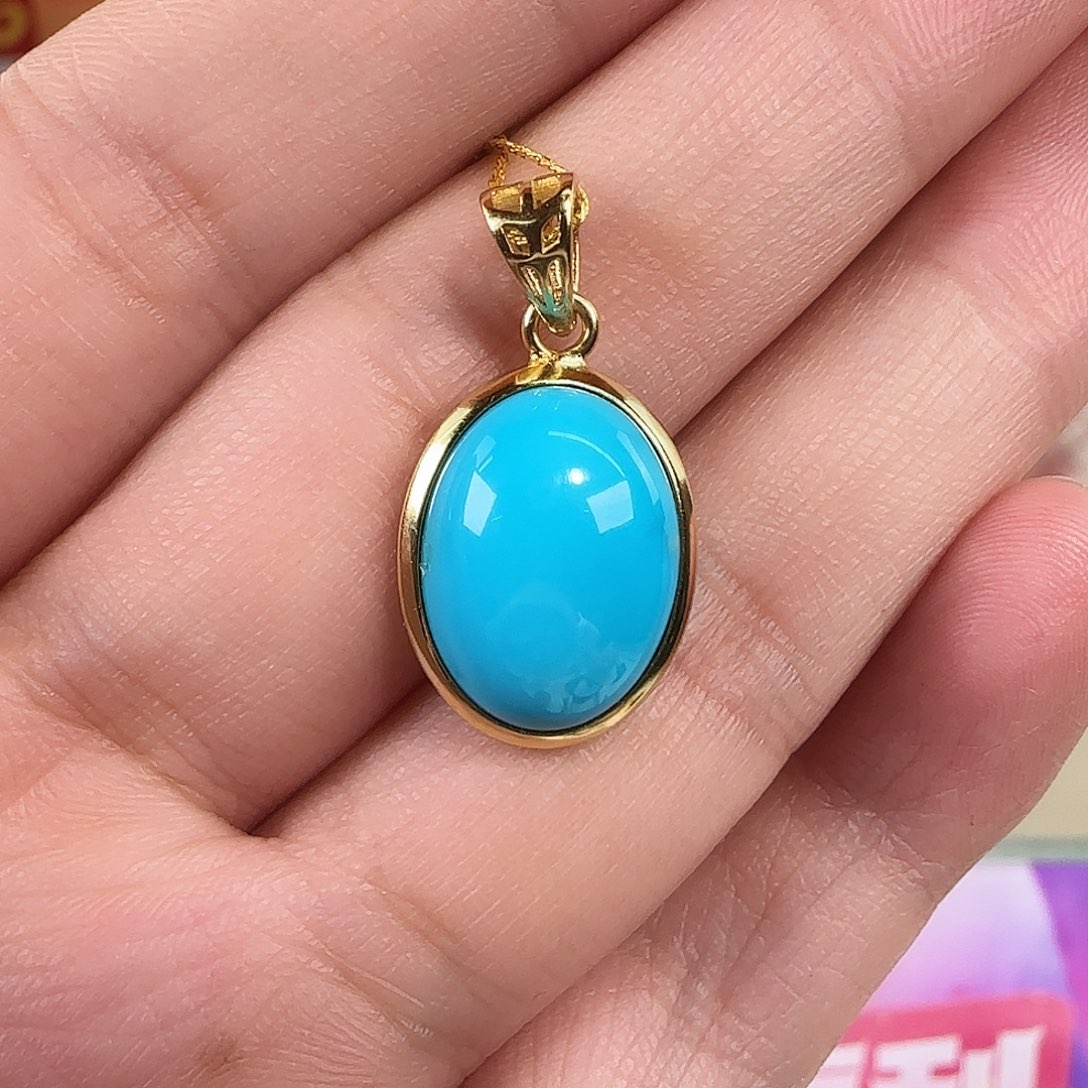 绿松石银S925镀金镶嵌珠宝奇石