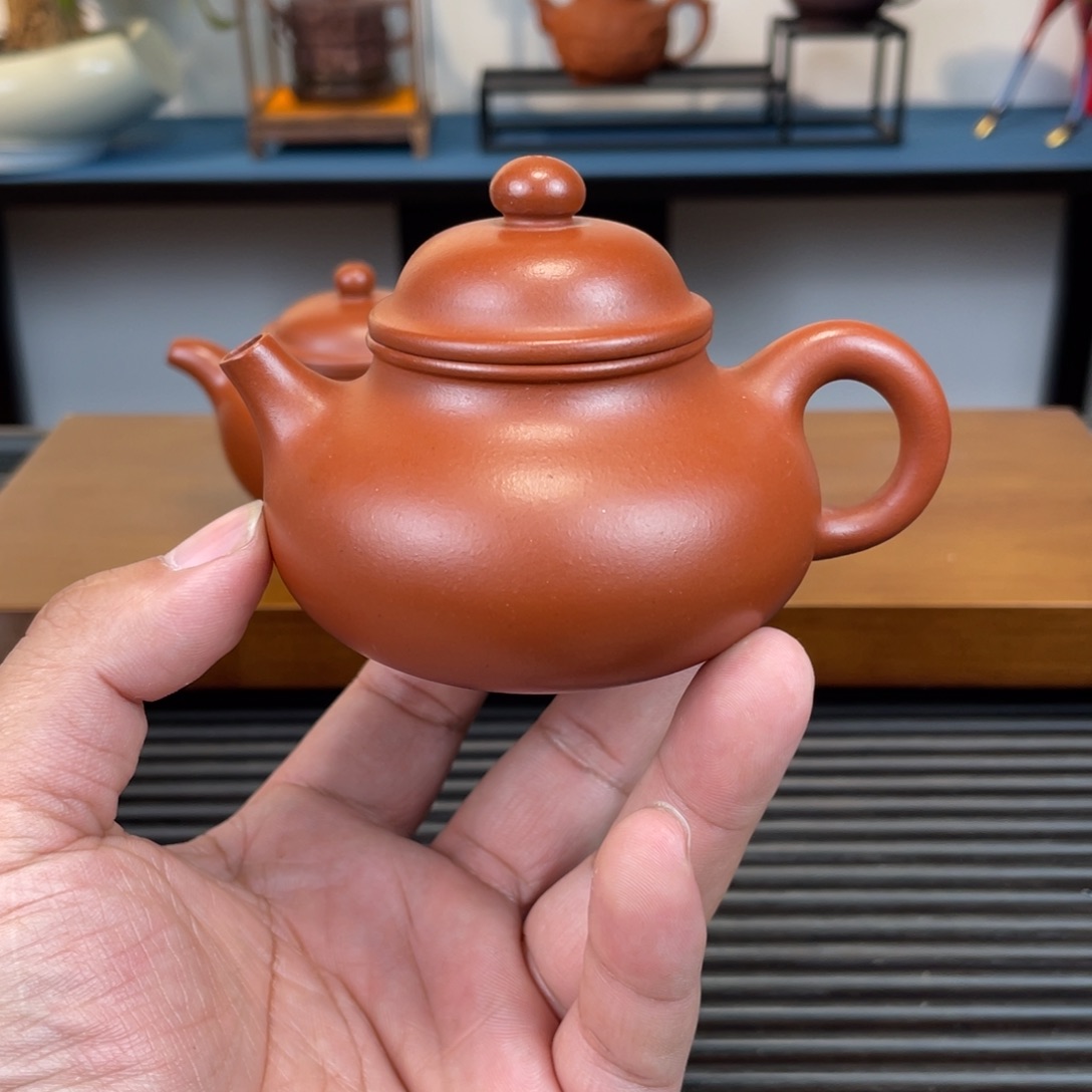 紫砂茶壶小红泥容天150cc