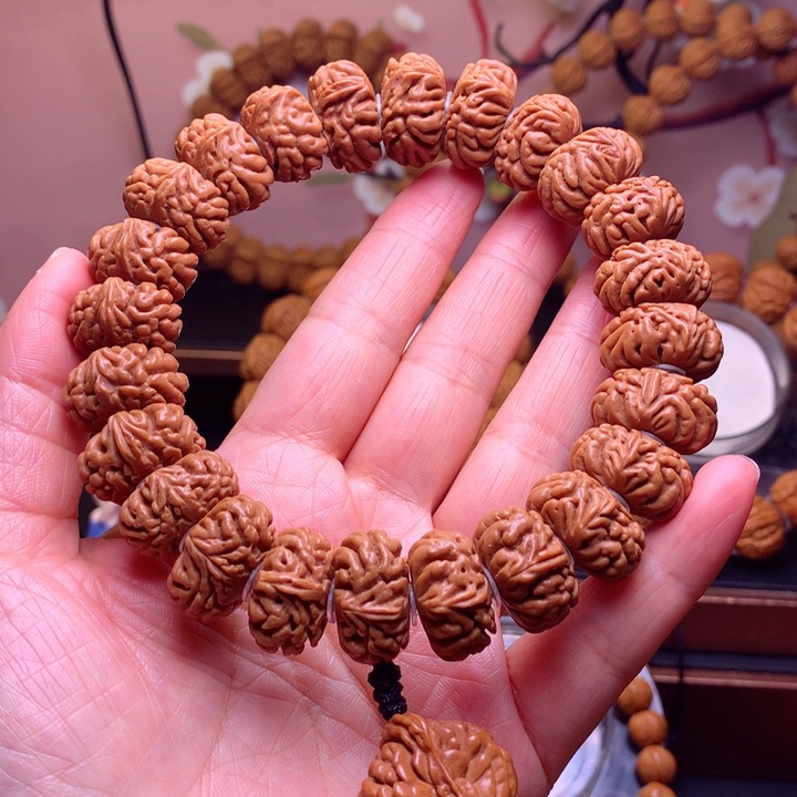 桃核手串龙纹桃核8