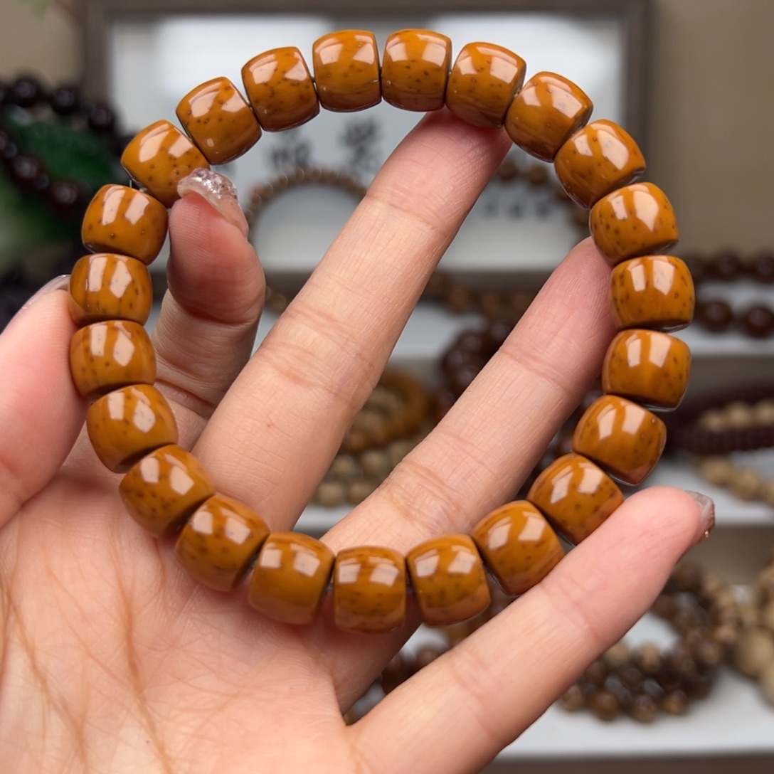 紫金鼠手串鹿**平卡11实心直切 嘎嘎板正