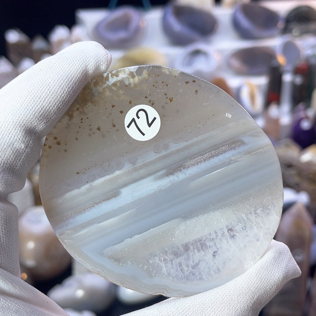 水晶超薄码瑙片未镶嵌