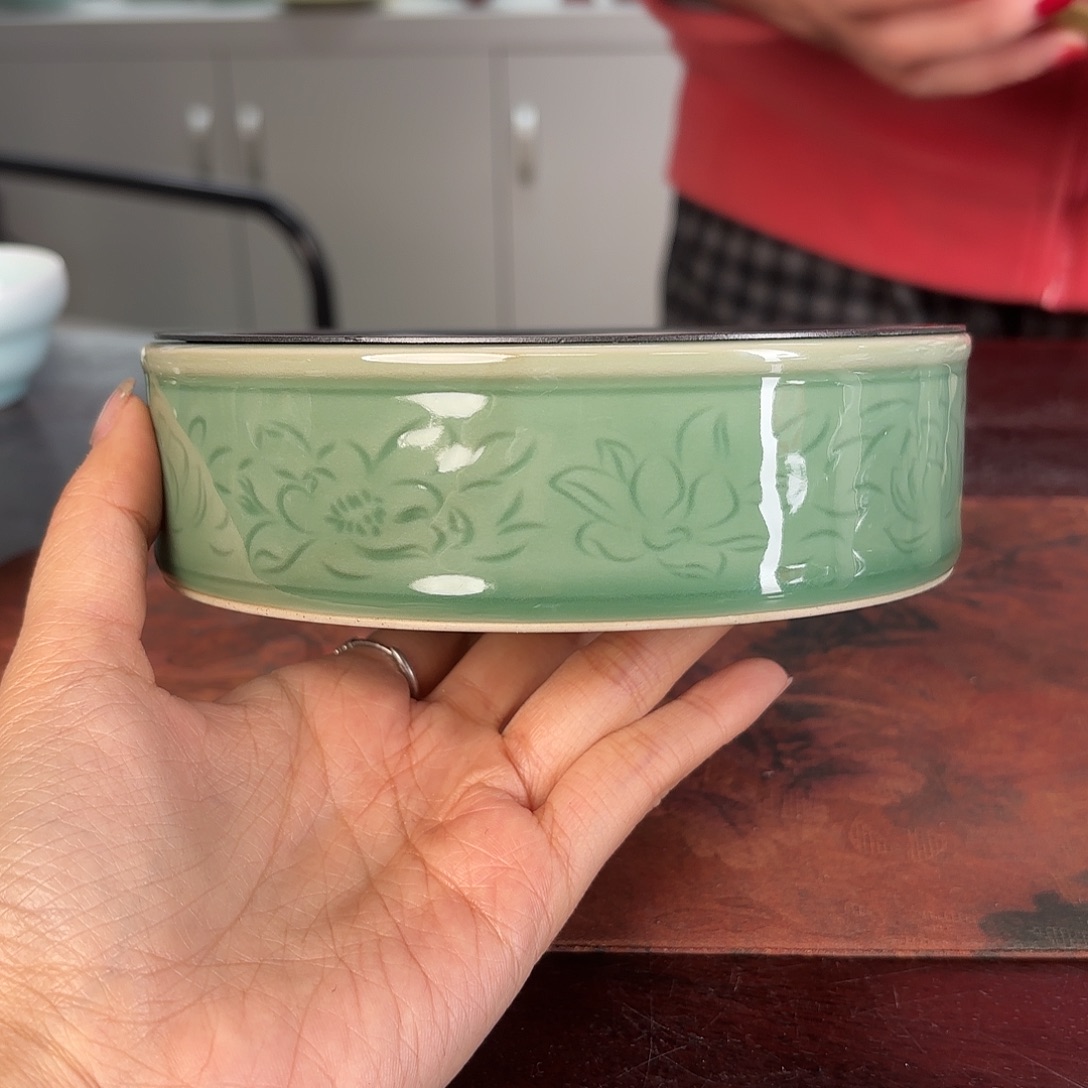 龙泉云间青瓷小米茶器