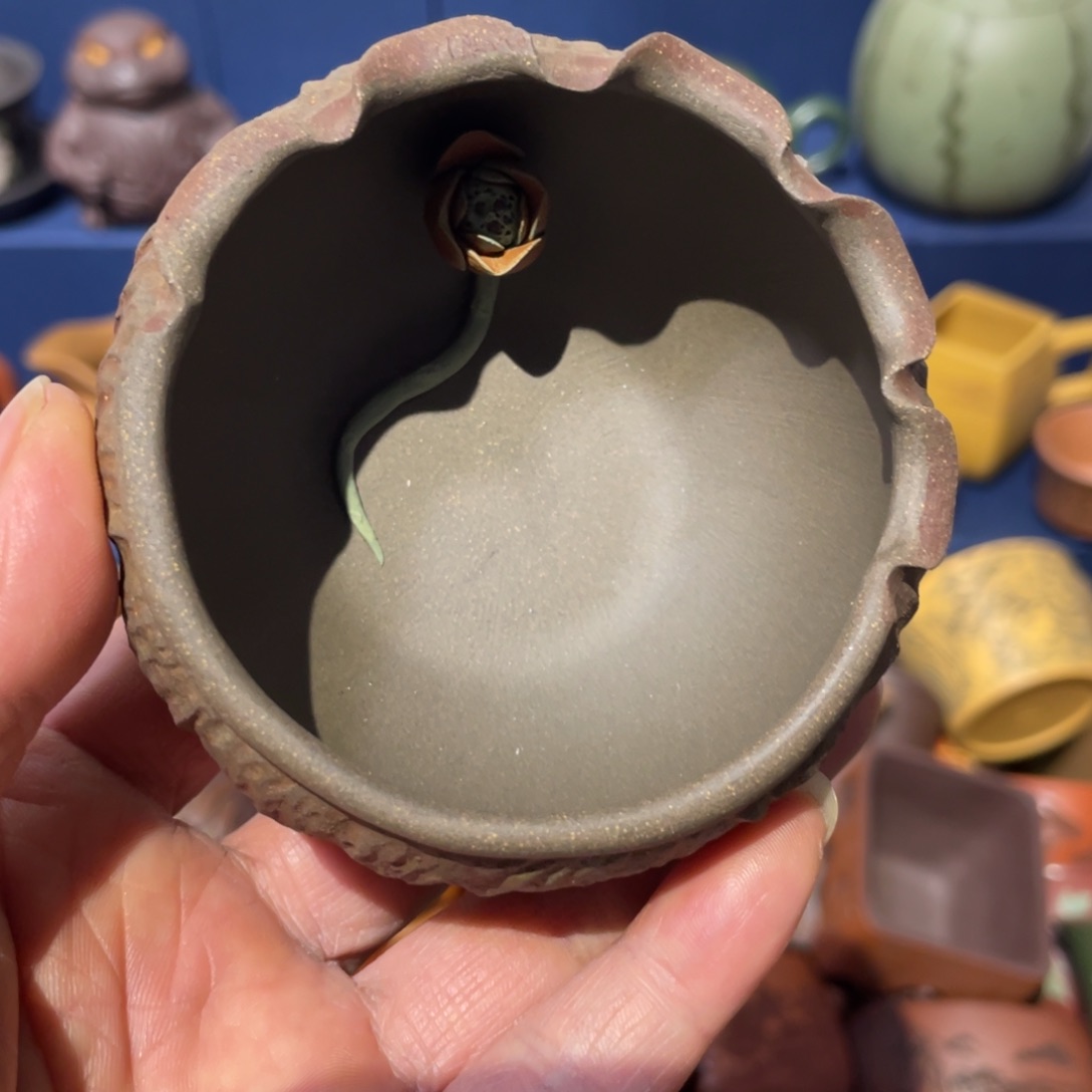 原矿紫砂手工主人杯