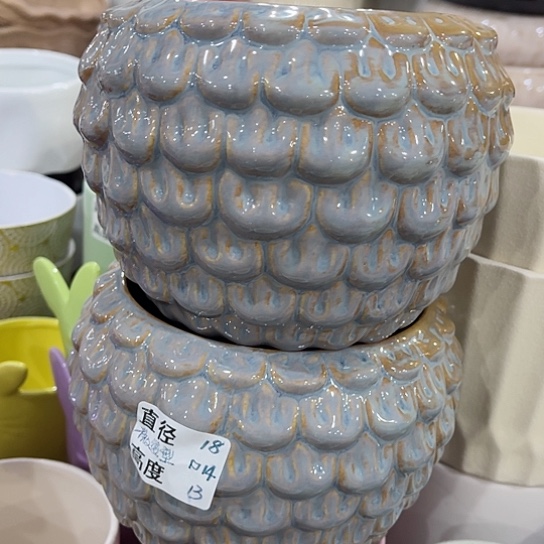 多肉绿植陶瓷花盆9.9包邮，有孔