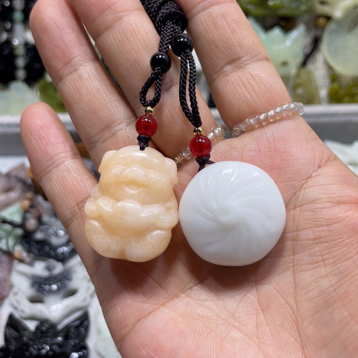 【闪购商品】岫玉颈饰未镶嵌70吊坠