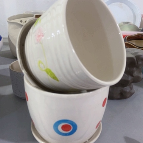 红陶陶瓷多肉花盆瑕疵